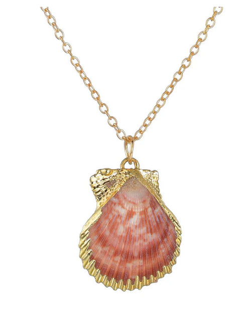 Load image into Gallery viewer, Heartbeats Seashell Necklace Set of 3 – Natural Ocean-Inspired Jewelry
