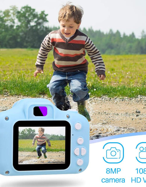 Load image into Gallery viewer, Kids Camera Digital Camera for 3-8 Year Old Girls,Toddler Toys Video Recorder 1080P 2 Inch,Children Camera Birthday Festival Gift for 3 4 5 6 7 8 Year Old Boys(32G SD Card Included)
