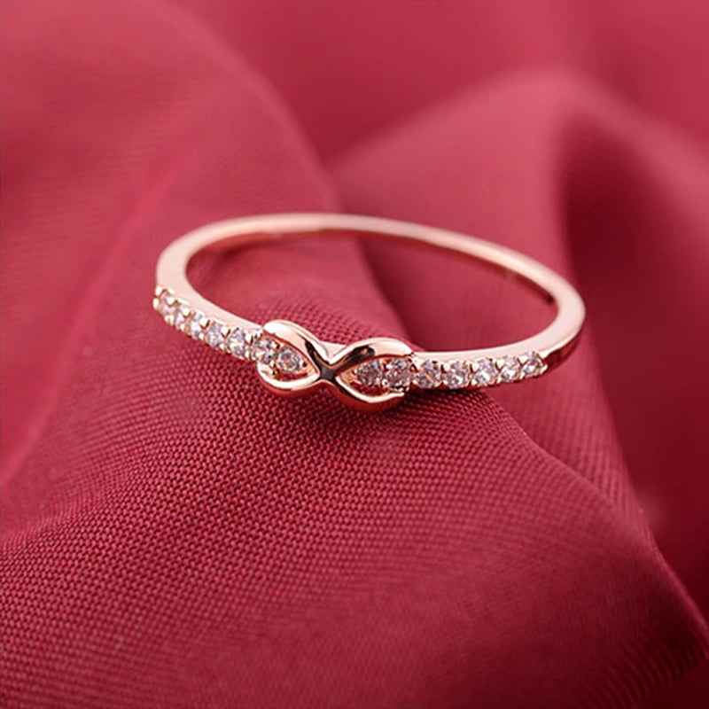 Infinite Love Ring – Sterling Silver with CZ Diamonds