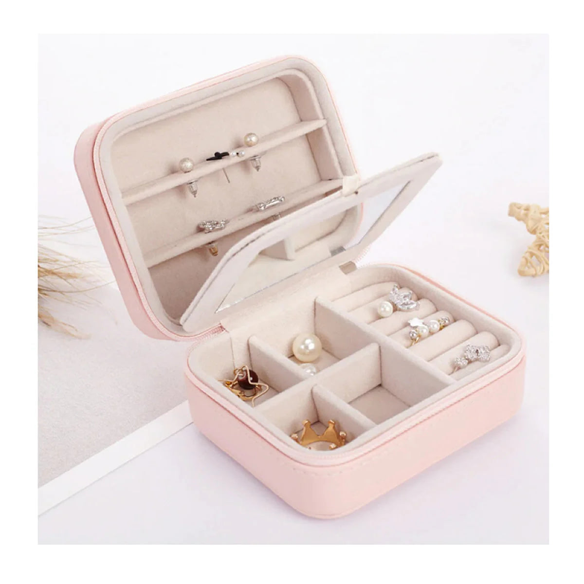 Cool Jewels Palm-Sized Compact Jewelry Box