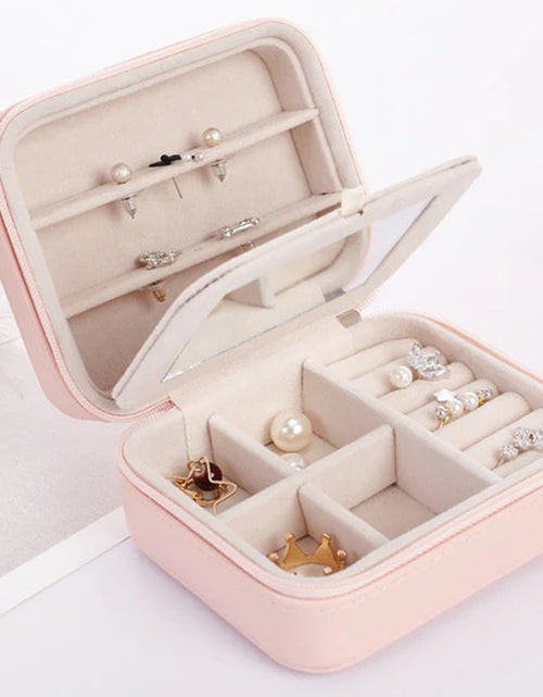 Load image into Gallery viewer, Cool Jewels Palm-Sized Compact Jewelry Box
