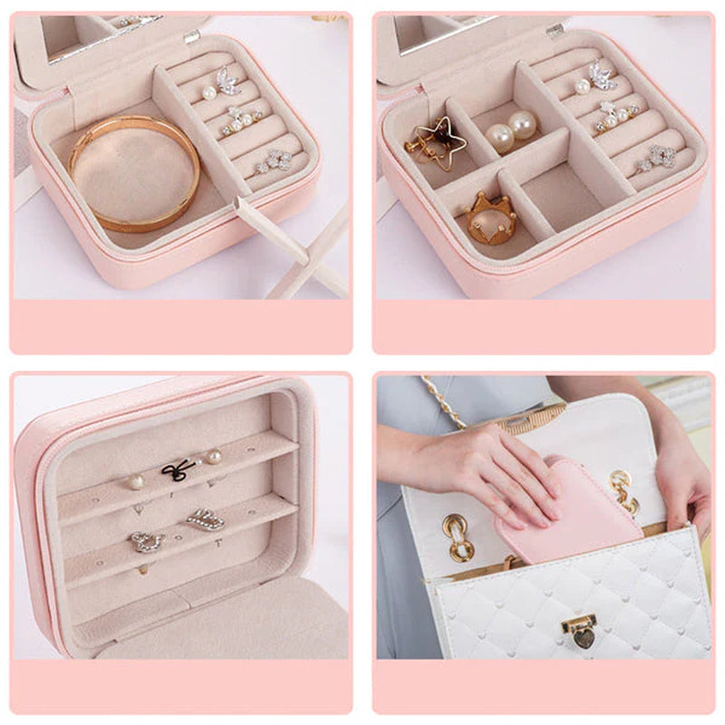 Cool Jewels Palm-Sized Compact Jewelry Box