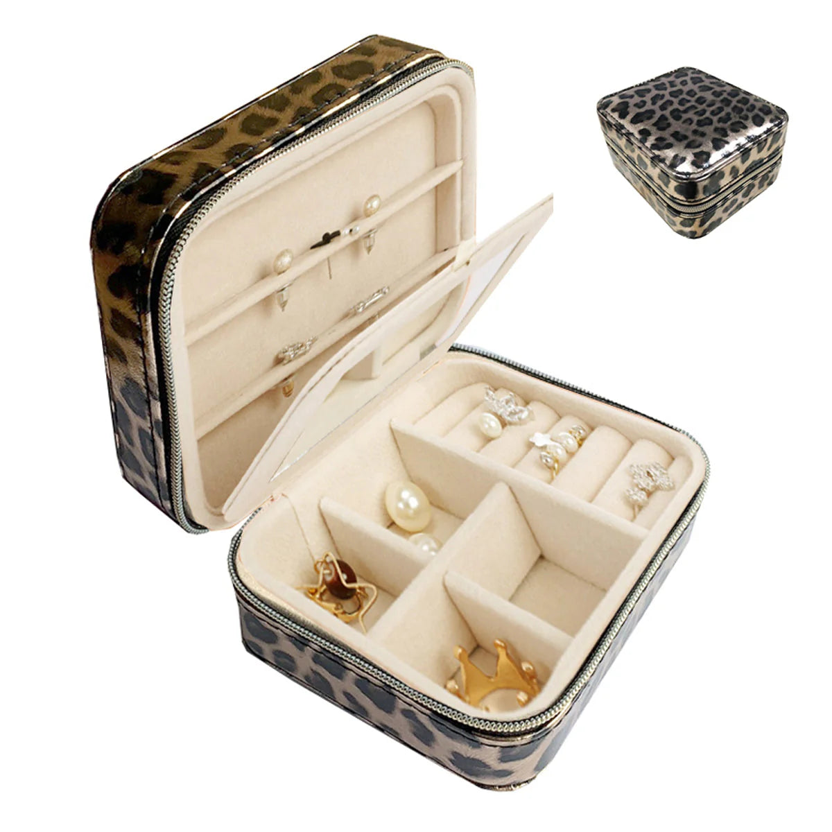 Cool Jewels Palm-Sized Compact Jewelry Box