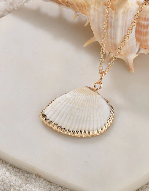 Load image into Gallery viewer, Heartbeats Seashell Necklace Set of 3 – Natural Ocean-Inspired Jewelry
