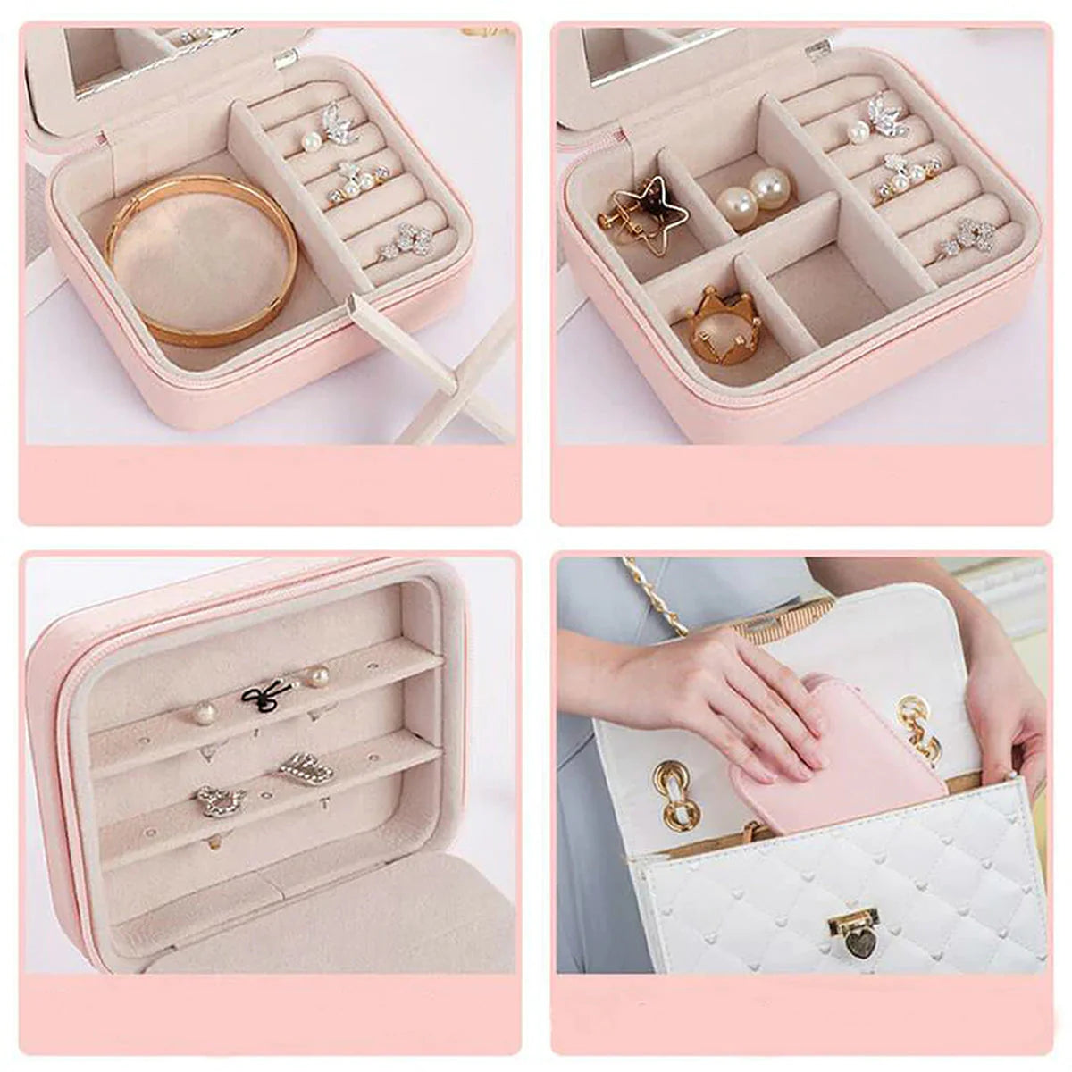 Cool Jewels Palm-Sized Compact Jewelry Box