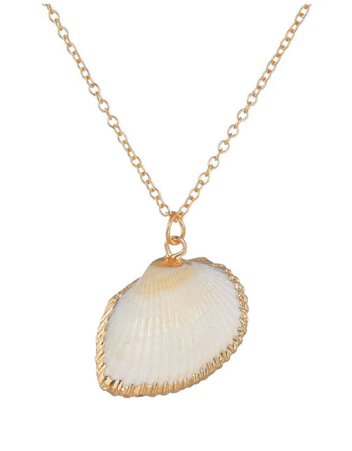 Load image into Gallery viewer, Heartbeats Seashell Necklace Set of 3 – Natural Ocean-Inspired Jewelry
