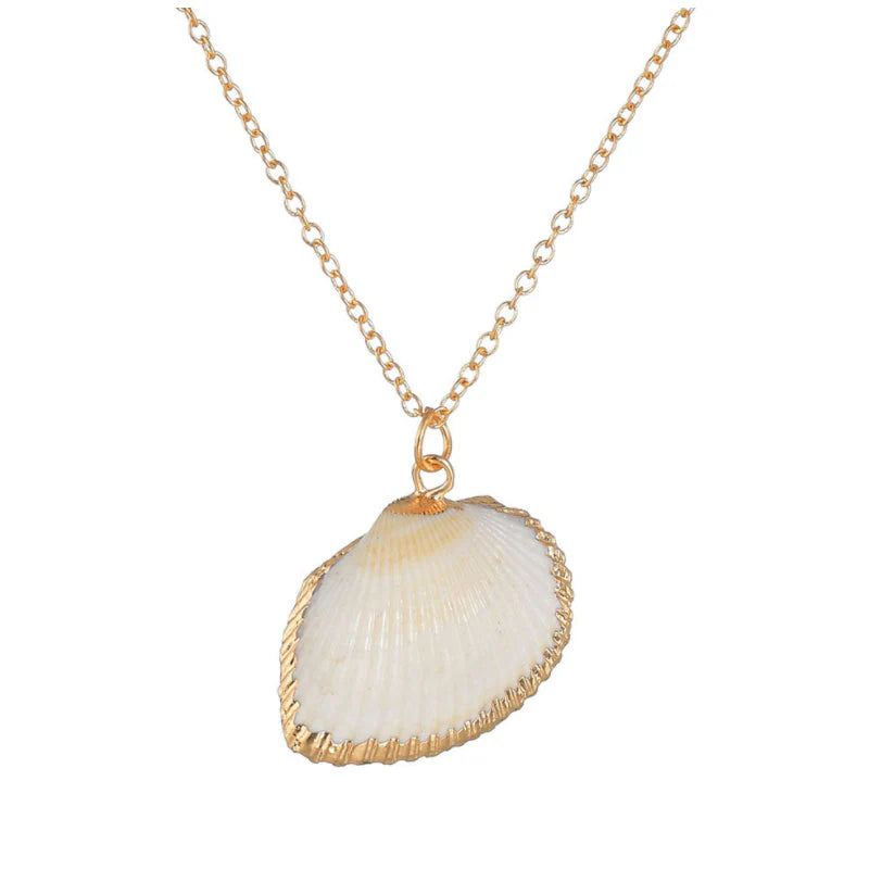 Heartbeats Seashell Necklace Set of 3 – Natural Ocean-Inspired Jewelry