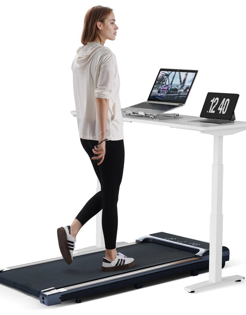 Load image into Gallery viewer, Walking Pad under Desk Treadmill with Remote Control Lightweight 2 in 1 Exercise Treadmill 0.6-3.8 Speed Range for Home Office Workout
